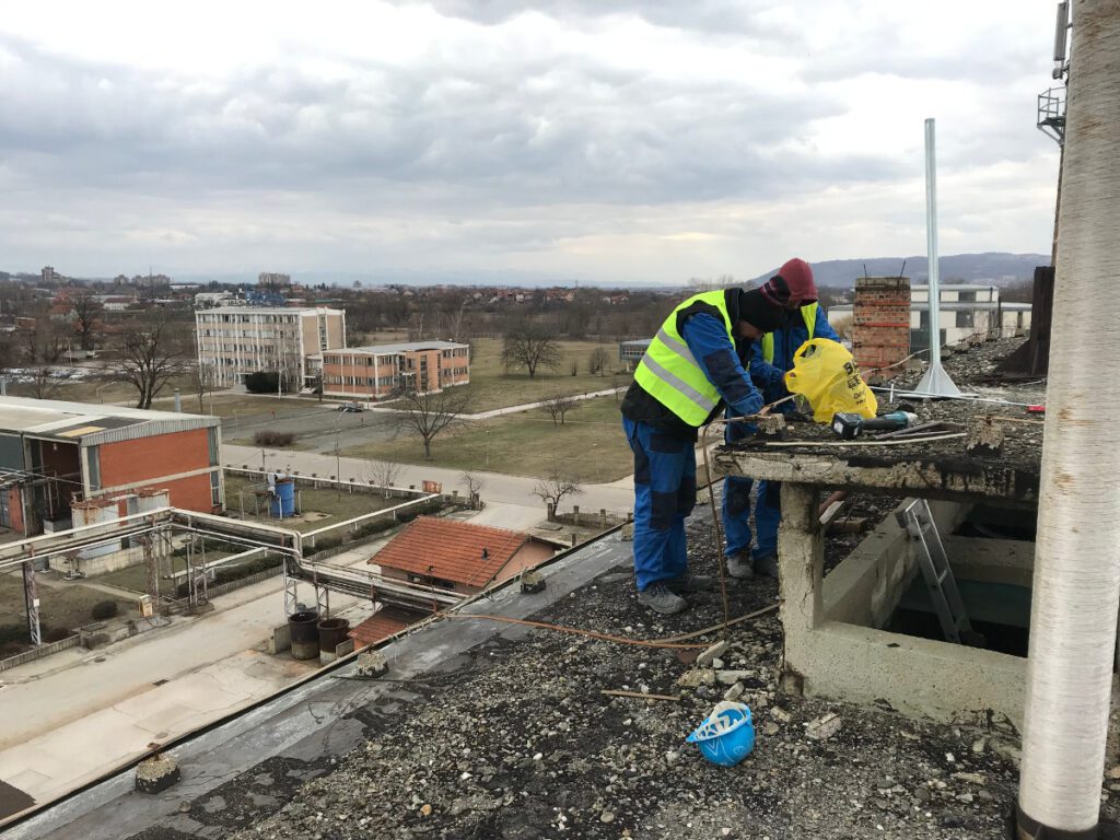 elektro radovi industrijskih objekata gromobrani postavljanje hemijska industrija župa