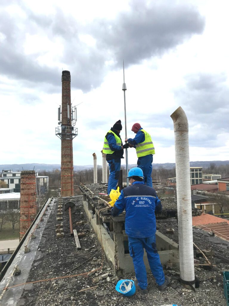 elektro radovi industrijskih objekata gromobrani postavljanje hemijska industrija župa
