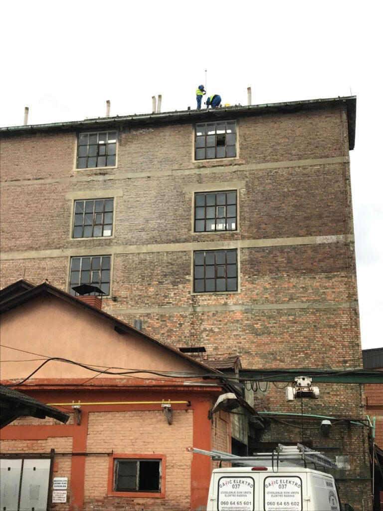 elektro radovi industrijskih objekata gromobrani postavljanje hemijska industrija župa